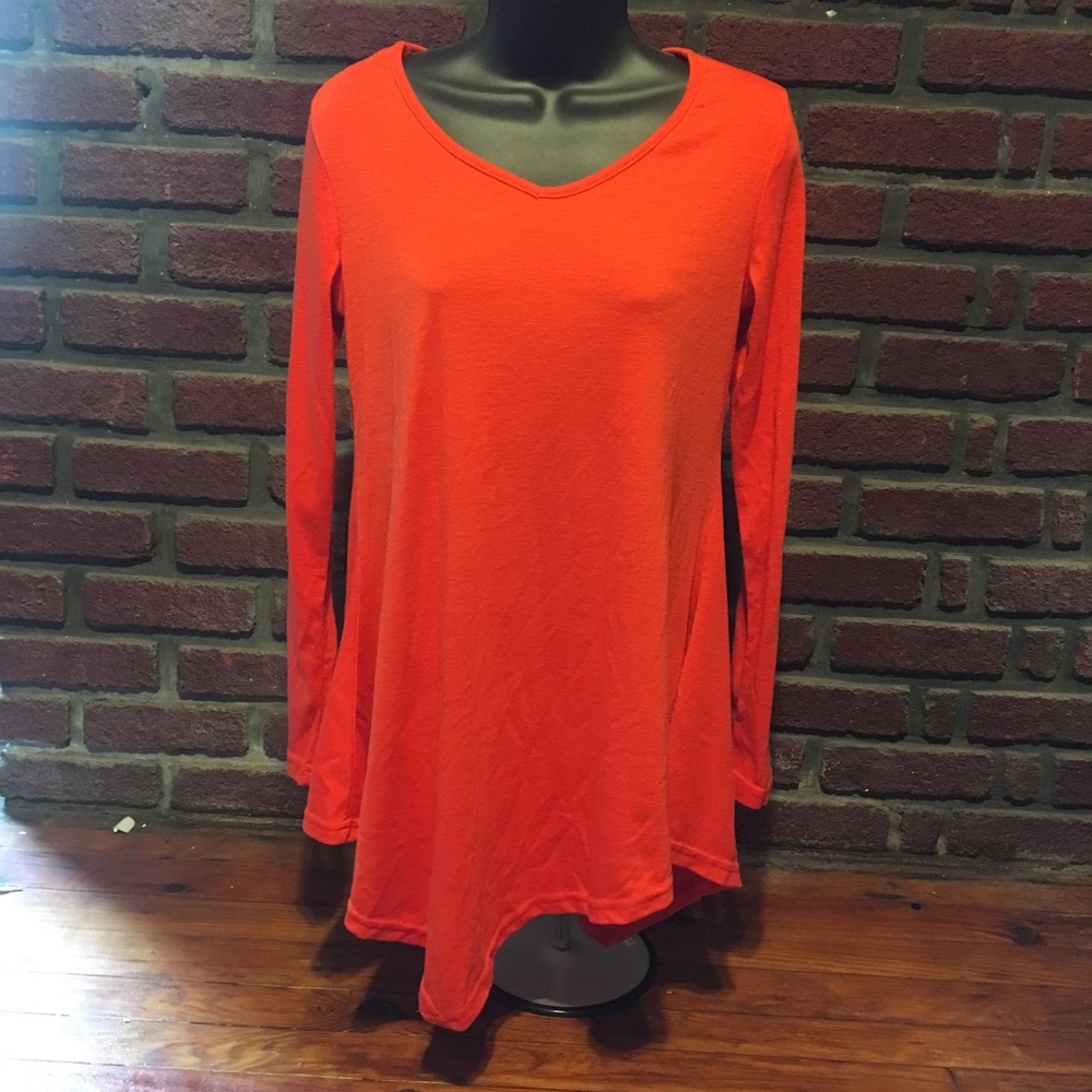 Pretty Orange Tunic Shirt